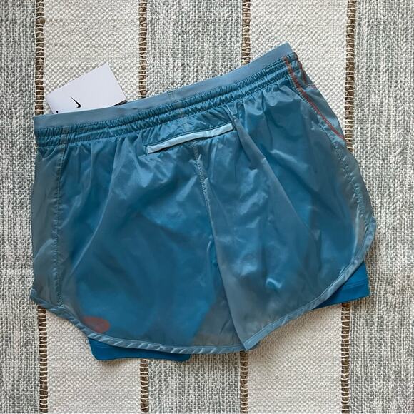 Nike Icon Clash Tempo Luxe Blue Running Shorts Women’s Small - Picture 10 of 11
